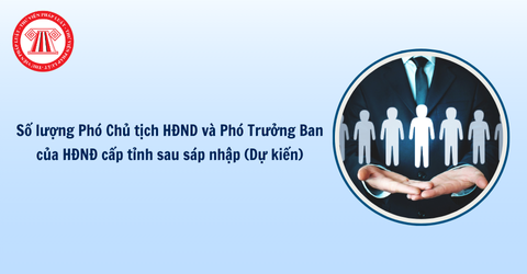 Số lượng Phó Chủ tịch HĐND và Phó Trưởng Ban của HĐNĐ cấp tỉnh sau sáp nhập (Dự kiến)