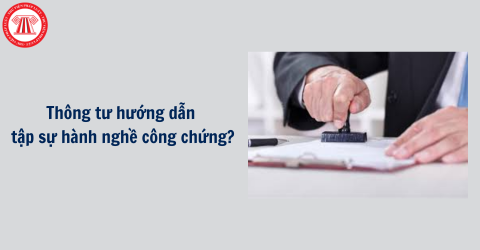 Thông tư hướng dẫn tập sự hành nghề công chứng hiện nay là Thông tư nào?