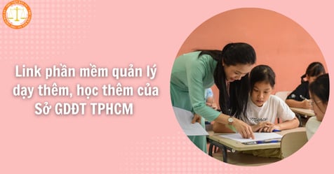 Link phần mềm quản lý dạy thêm, học thêm ở của Sở GDĐT TPHCM ra sao? (Hình từ Internet)