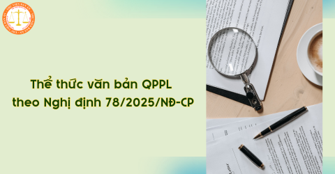 Thể thức văn bản quy phạm pháp luật mới nhất theo Nghị định 78/2025/NĐ-CP?