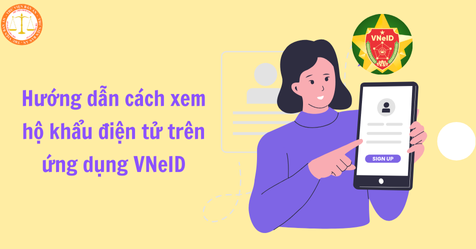 Hướng dẫn cách xem hộ khẩu điện tử trên ứng dụng VNeID (Hình từ Internet)