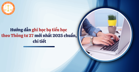 Hướng dẫn ghi học bạ tiểu học theo Thông tư 27 mới nhất 2025 chuẩn, chi tiết