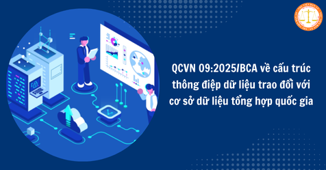 Tải QCVN 09:2025/BCA về cấu trúc thông điệp dữ liệu trao đổi với cơ sở dữ liệu tổng hợp quốc gia (Hình từ Internet)