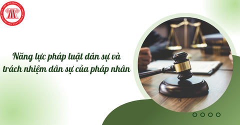Tìm hiểu về năng lực pháp luật dân sự và trách nhiệm dân sự của pháp nhân?