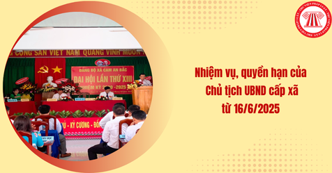 Nhiệm vụ, quyền hạn của Chủ tịch UBND cấp xã từ 16/6/2025 theo Luật Tổ chức chính quyền địa phương 2025 mới