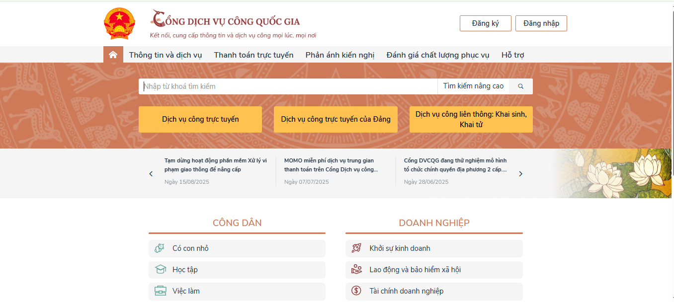Hướng dẫn chi tiết cách nộp báo cáo tình hình sử dụng lao động cuối năm 2026 trên cổng Dịch vụ công Quốc gia dichvucong.gov.vn