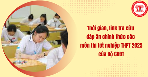 Thời gian, link tra cứu đáp án chính thức các môn thi tốt nghiệp THPT 2025 của Bộ GDĐT (Hình từ Internet)