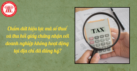 Chấm dứt hiệu lực mã số thuế và thu hồi giấy chứng nhận với doanh nghiệp không hoạt động tại địa chỉ đã đăng ký?