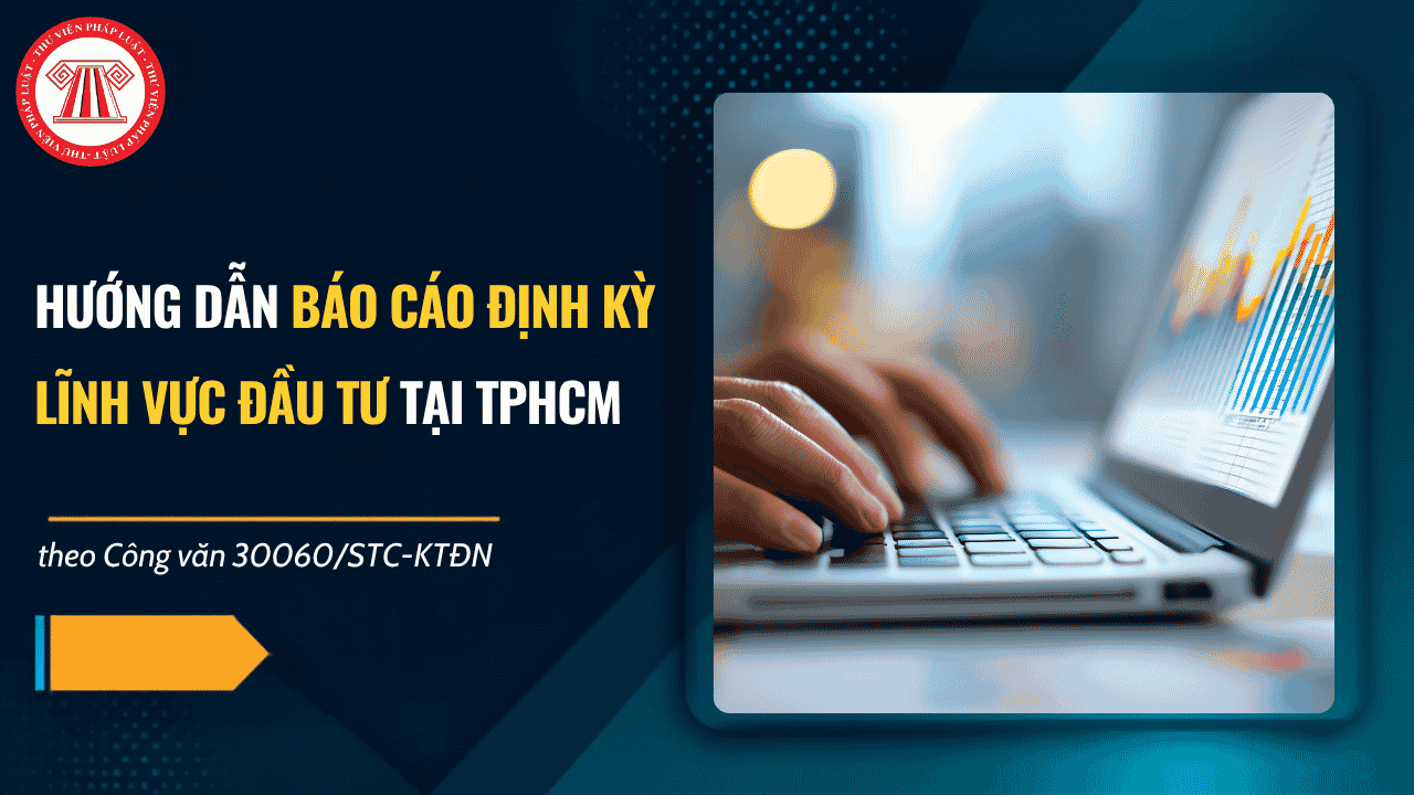 Hướng dẫn báo cáo định kỳ lĩnh vực đầu tư tại TPHCM theo Công văn 30060/STC-KTĐN chi tiết thế nào?
