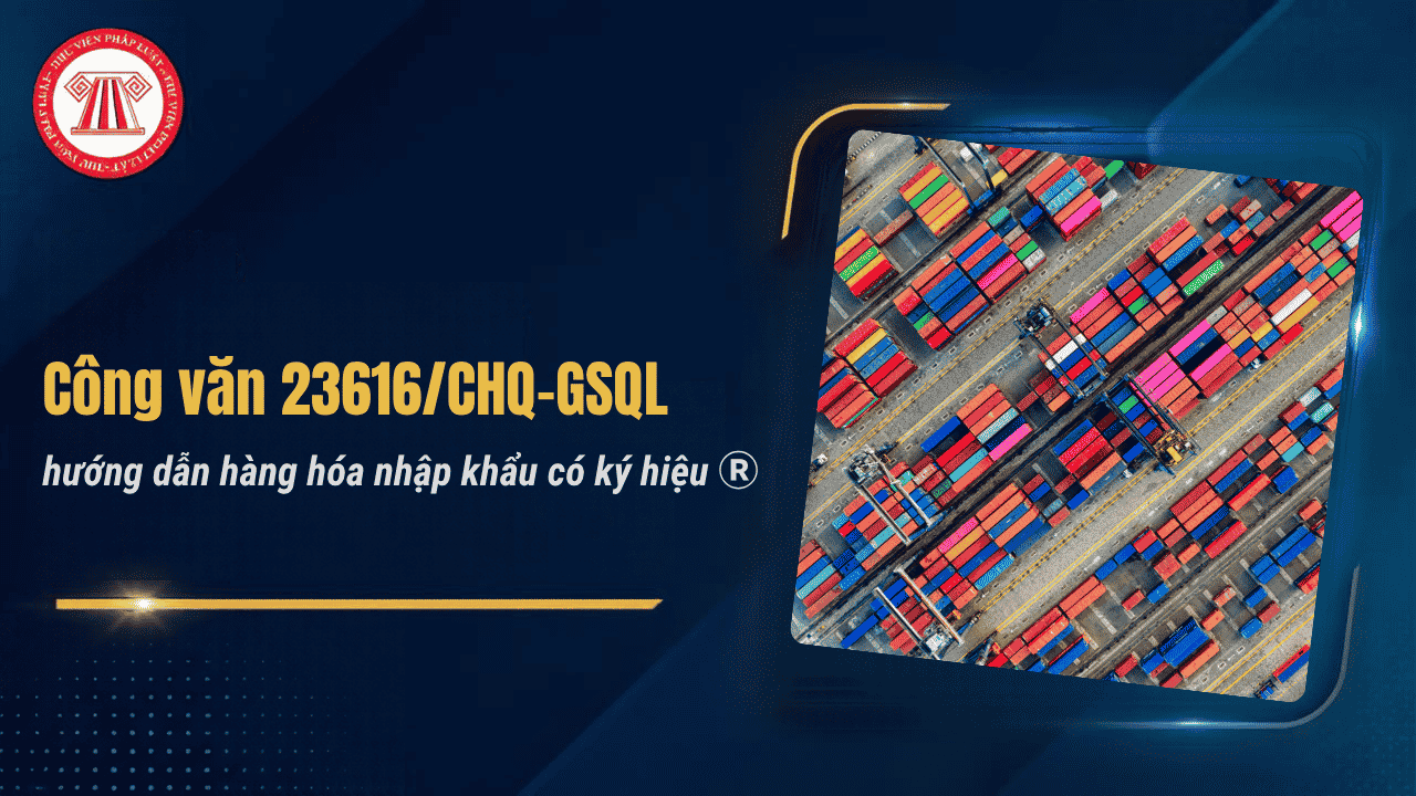 Công văn 23616/CHQ-GSQL hướng dẫn hàng hóa nhập khẩu có ký hiệu R chi tiết thế nào?