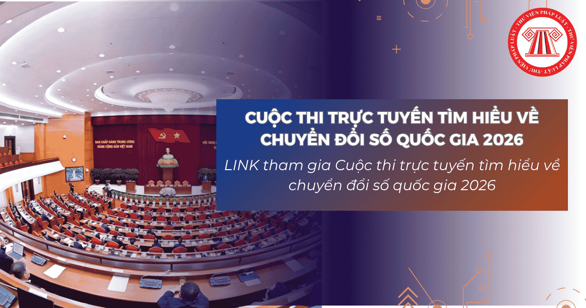 LINK tham gia Cuộc thi trực tuyến tìm hiểu về chuyển đổi số quốc gia 2026