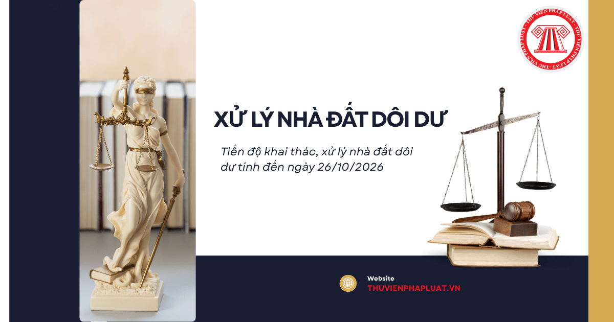 Tiến độ khai thác, xử lý nhà đất dôi dư tính đến ngày 26/10/2026 thế nào? Cơ chế, chính sách nhằm đẩy nhanh tiến độ xử lý nhà, đất dôi dư ra sao?