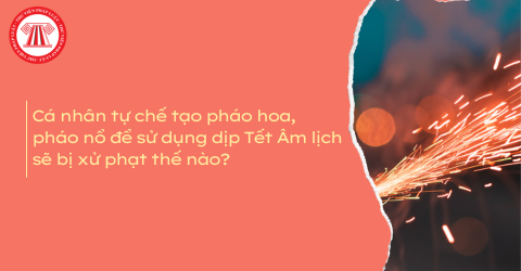 Cá nhân tự chế tạo pháo hoa, pháo nổ để sử dụng dịp Tết Âm lịch sẽ bị xử phạt thế nào? Tổng hợp các bản án liên quan