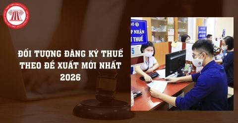 Đối tượng đăng ký thuế theo đề xuất mới nhất 2026 bao gồm những đối tượng nào?