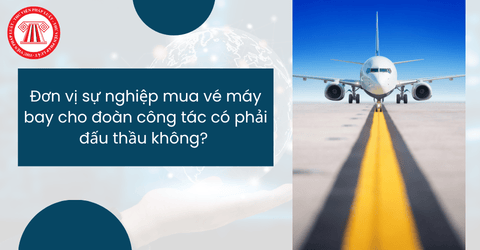 Đơn vị sự nghiệp mua vé máy bay cho đoàn công tác có phải đấu thầu không? 
