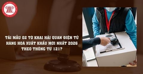 Tải Mẫu 02 Tờ khai hải quan điện tử hàng hoá xuất khẩu mới nhất 2026 theo Thông tư 121?