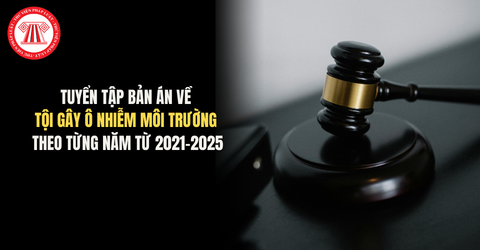 Tuyển tập bản án về tội gây ô nhiễm môi trường theo từng năm từ 2021-2025