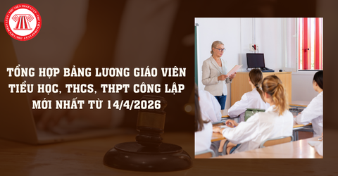 TỔNG HỢP Bảng lương giáo viên tiểu học, THCS, THPT công lập mới nhất từ 14/4/2026