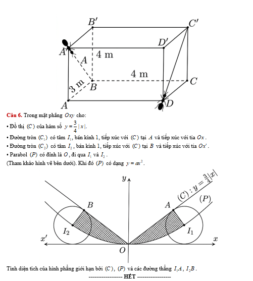 Đề thi thử tốt nghiệp THPT 2026 lần 1 môn Toán