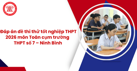 Đáp án đề thi thử tốt nghiệp THPT 2026 môn Toán cụm trường THPT số 7 – Ninh Bình