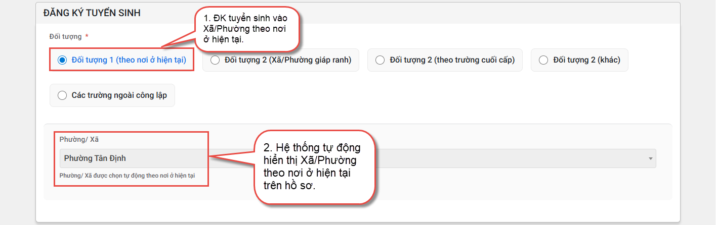 Hướng dẫn đăng ký tuyển sinh đầu cấp lớp 1, 6 TPHCM tại https tuyensinhdaucap hcm edu vn