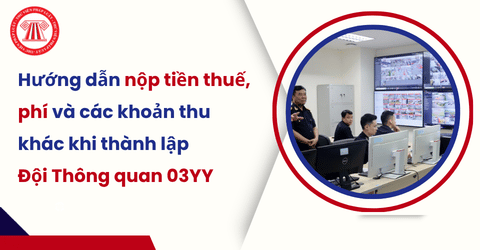 Hướng dẫn nộp tiền thuế, phí và các khoản thu khác khi thành lập Đội Thông quan 03YY theo Thông báo 5274 TB HQKV3 năm 2026
