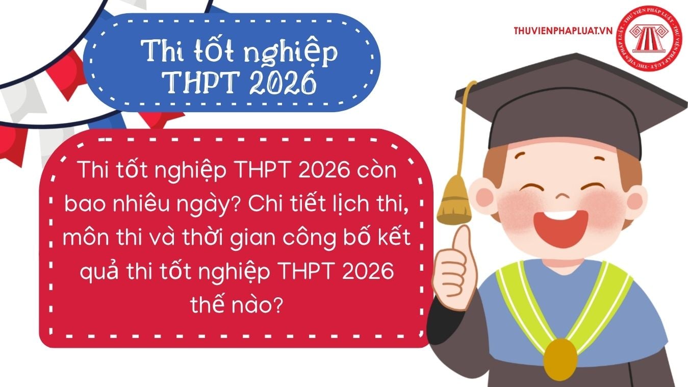 Thi tốt nghiệp THPT 2026 còn bao nhiêu ngày? Chi tiết lịch thi, môn thi và thời gian công bố kết quả thi tốt nghiệp THPT 2026 thế nào?