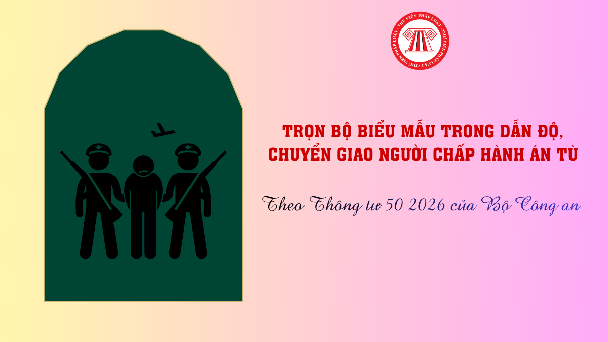 Biểu mẫu trong dẫn độ, chuyển giao người chấp hành án tù
