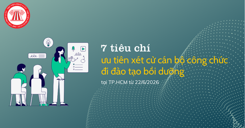 Từ 22/6/2026, áp dụng 7 tiêu chí ưu tiên xét cử cán bộ công chức đi đào tạo bồi dưỡng tại TP.HCM