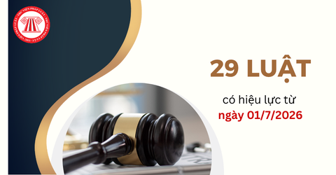 CẬP NHẬT 29 LUẬT có hiệu lực áp dụng từ ngày 01/7/2026 thuộc nhiều lĩnh vực