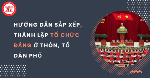Hướng dẫn sắp xếp, thành lập TỔ CHỨC ĐẢNG ở thôn, tổ dân phố theo Hướng dẫn 03 HD BTCTW năm 2026 chi tiết ra sao?