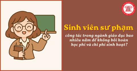 Sinh viên sư phạm sau tốt nghiệp phải công tác trong ngành giáo dục bao nhiêu năm để không bồi hoàn học phí và chi phí sinh hoạt?