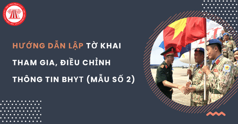 Hướng dẫn lập tờ khai tham gia, điều chỉnh thông tin BHҮТ (Mẫu số 2) cho người làm nghĩa vụ quốc tế được hưởng 100% quyền lợi BHYT
