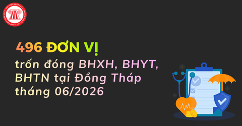 Danh sách gần 500 đơn vị trốn đóng BHXH, BHYT, BHTN tại Đồng Tháp tháng 06/2026 mới nhất