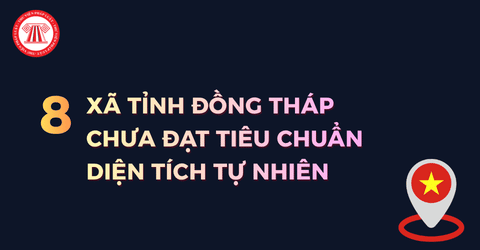 Danh sách 8 xã tỉnh Đồng Tháp chưa đạt tiêu chuẩn diện tích tự nhiên sau sáp nhập bao gồm những xã nào?