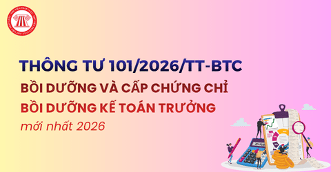 TOÀN VĂN Thông tư 101/2026/TT-BTC về bồi dưỡng và cấp Chứng chỉ bồi dưỡng kế toán trưởng mới nhất 2026