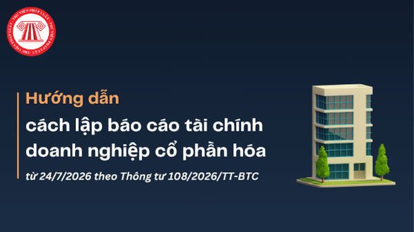 Cách lập báo cáo tài chính doanh nghiệp cổ phần hóa mới nhất từ 24/7/2026