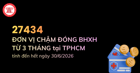 Danh sách hơn 27000 ĐƠN VỊ CHẬM ĐÓNG BHXH TỪ 3 THÁNG tại TPHCM tính đến hết ngày 30/6/2026 theo cập nhật mới nhất