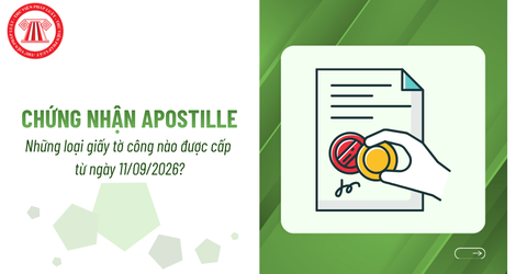 Những loại giấy tờ công nào được cấp chứng nhận Apostille từ ngày 11/09/2026?