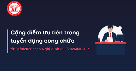 Công nhân viên chức quốc phòng thôi việc có được cộng điểm ưu tiên khi thi công chức từ 01/8/2026