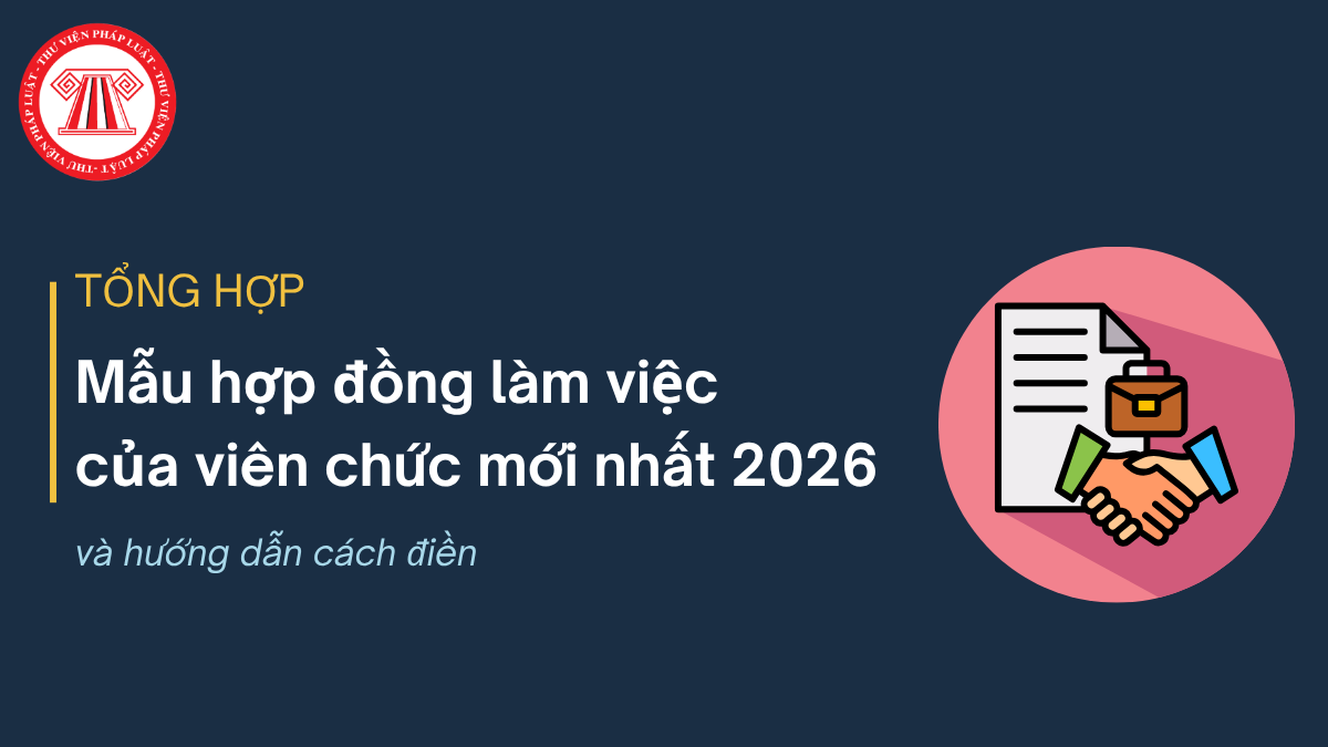 TỔNG HỢP Mẫu hợp đồng làm việc của viên chức mới nhất 2026 và hướng dẫn cách điền