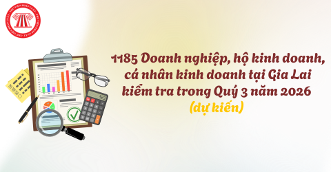 Chi tiết 1185 Doanh nghiệp, hộ kinh doanh, cá nhân kinh doanh tại Gia Lai kiểm tra trong quý 3 năm 2026 (dự kiến)