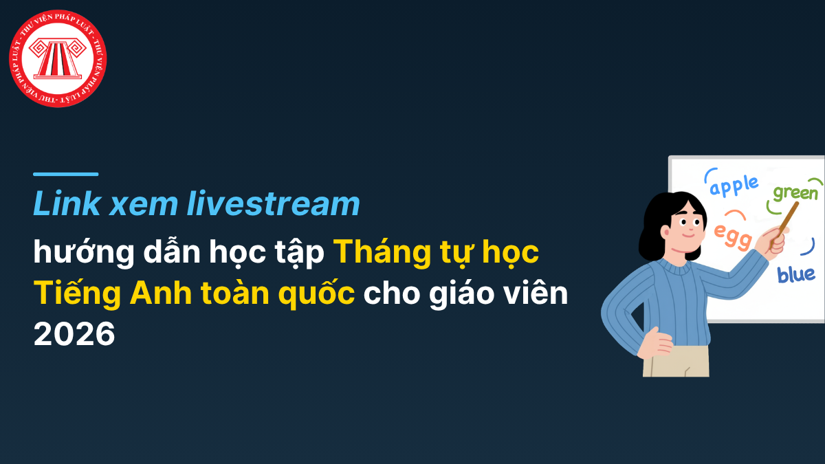 Link xem livestream hướng dẫn học tập Tháng tự học tiếng Anh toàn quốc 2026 ngày 18 và 19/7