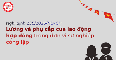 Lao động hợp đồng theo Nghị định 235 năm 2026 có được tính lương và phụ cấp như viên chức không?