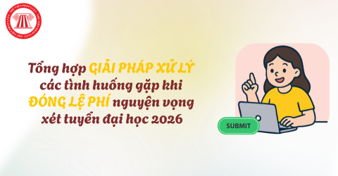 Tổng hợp GIẢI PHÁP XỬ LÝ các tình huống gặp khi ĐÓNG LỆ PHÍ nguyện vọng xét tuyển đại học 2026