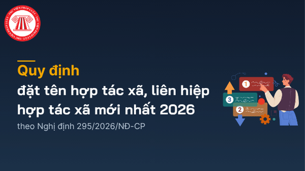 Quy định về đặt tên hợp tác xã, liên hiệp hợp tác xã mới nhất 2026 theo Nghị định 295/2026/NĐ-CP
