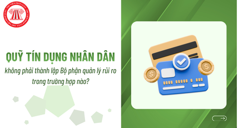 Năm 2027, quỹ tín dụng nhân dân không phải thành lập Bộ phận quản lý rủi ro trong trường hợp nào?