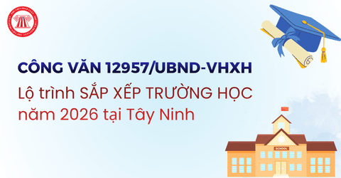 MỚI: Lộ trình SẮP XẾP TRƯỜNG HỌC năm 2026 tại Tây Ninh theo Công văn 12957/UBND-VHXH chi tiết ra sao?