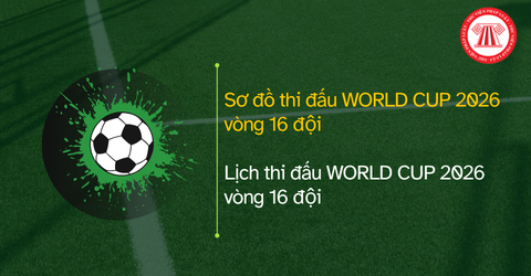 Sơ đồ thi đấu WORLD CUP 2026 vòng 16 đội? Chi tiết Lịch thi đấu WORLD CUP 2026 vòng 16 đội và kênh truyền hình Việt Nam trực tiếp?