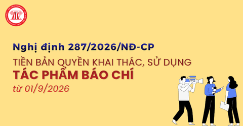Xác định tiền bản quyền khai thác, sử dụng tác phẩm báo chí từ 01/9/2026 theo Nghị định 287/2026/NĐ-CP chi tiết ra sao?